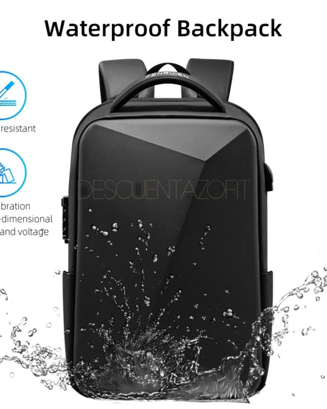 Mochila Bolso Antirrobo Multifuncional 3 en 1